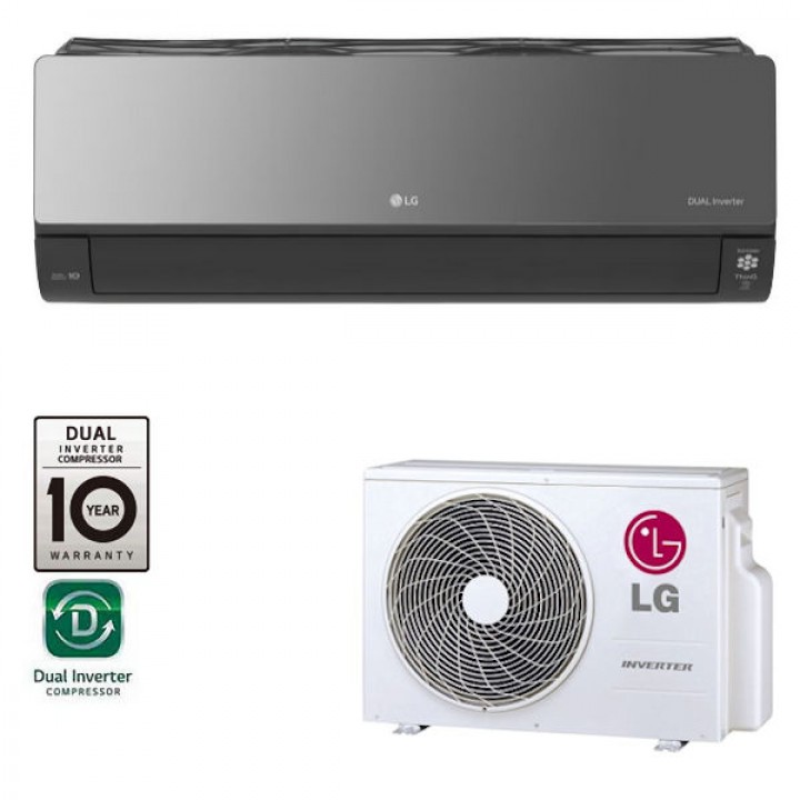 Klimatyzator ścienny LG ARTCOOL MIRROR 2.5 kW z montażem do 4mb